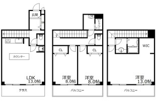 ロイヤル山芦屋の物件間取画像